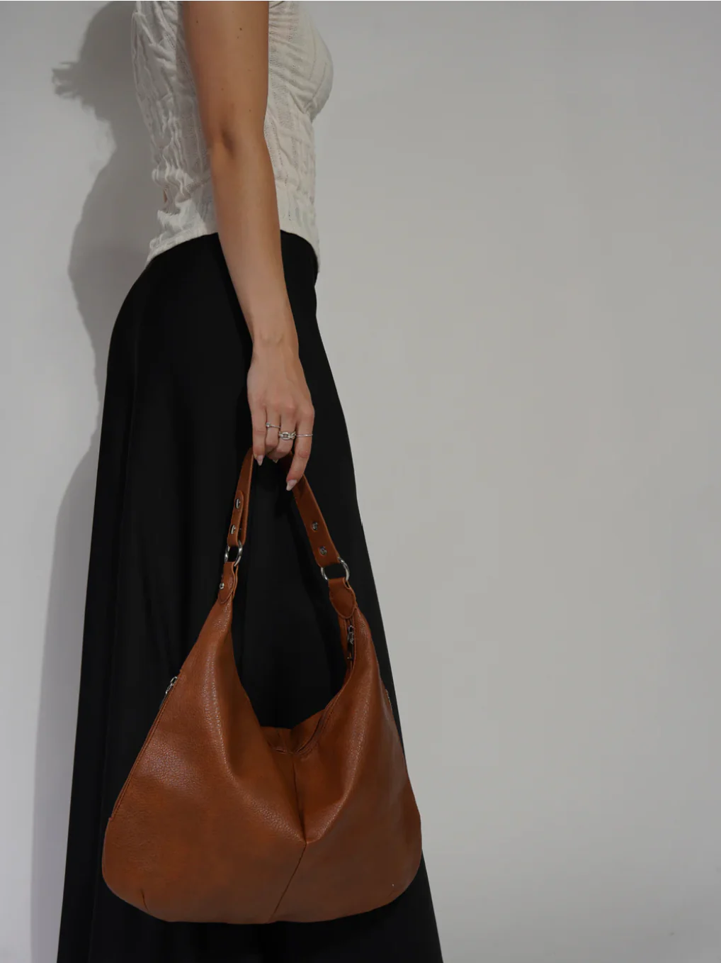 Sac cabas Aurélie en cuir PU souple - Image 10