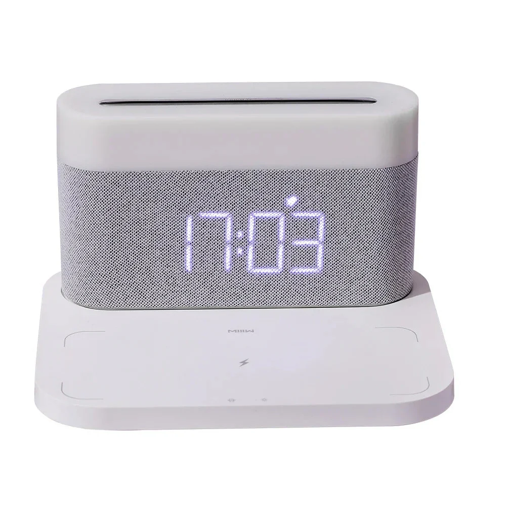 Station de charge sans fil 15 W avec réveil LED intégré - Image 8