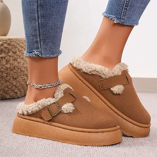 Chaussons chauds pour un confort douillet et un style vintage - Image 3