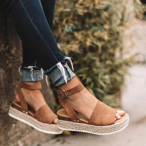 Elysia - Sandales compensées élégantes avec plateforme espadrille 5 cm - Image 10