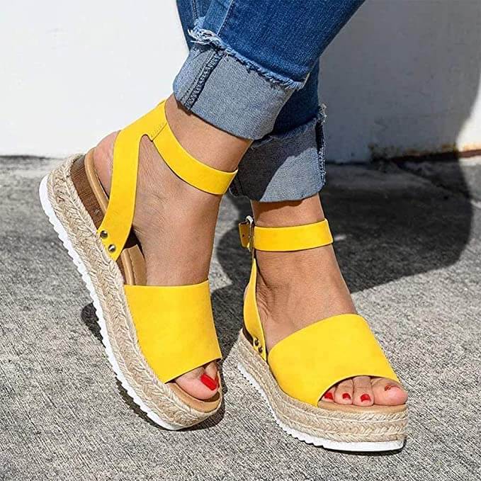 Elysia - Sandales compensées élégantes avec plateforme espadrille 5 cm - Image 12