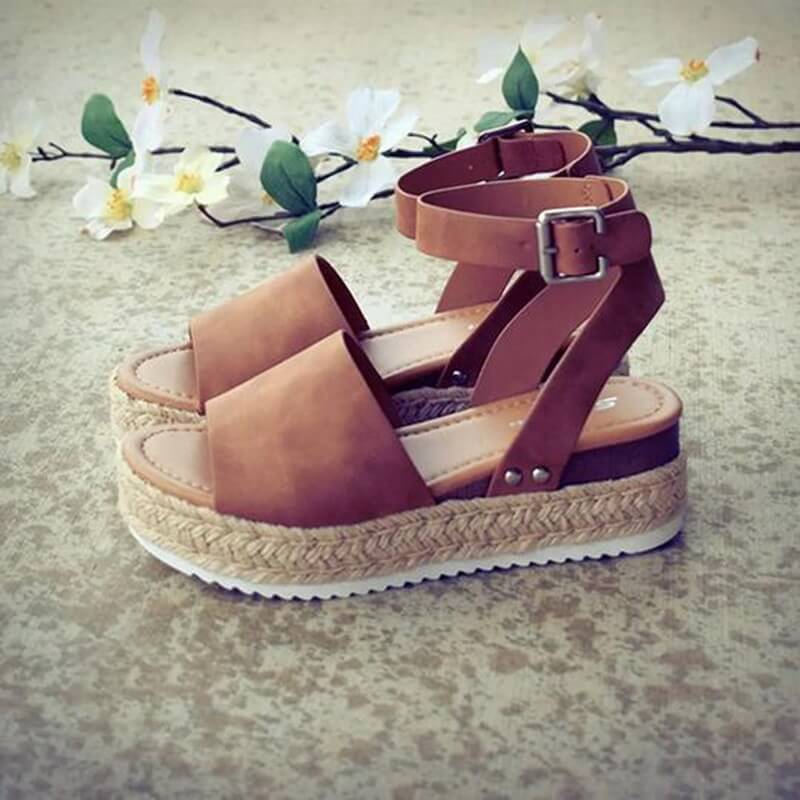 Elysia - Sandales compensées élégantes avec plateforme espadrille 5 cm - Image 16