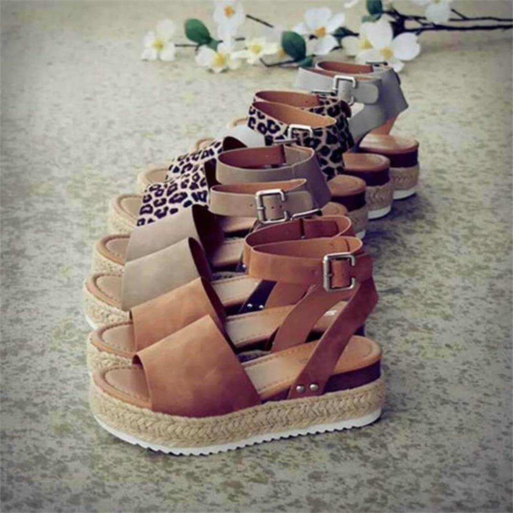 Elysia - Sandales compensées élégantes avec plateforme espadrille 5 cm - Image 18
