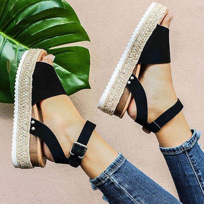 Elysia - Sandales compensées élégantes avec plateforme espadrille 5 cm - Image 4