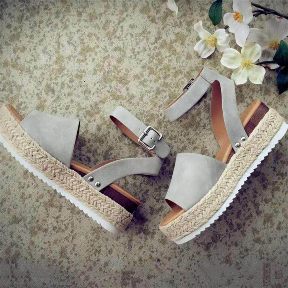 Elysia - Sandales compensées élégantes avec plateforme espadrille 5 cm - Image 5