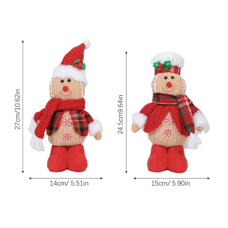 Figurines de Noël faites à la main, décorations artisanales festives - Image 7