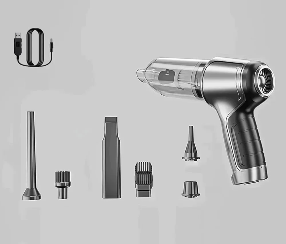 TurboCleaner - Mini aspirateur à main sans fil 3-en-1 - Image 4